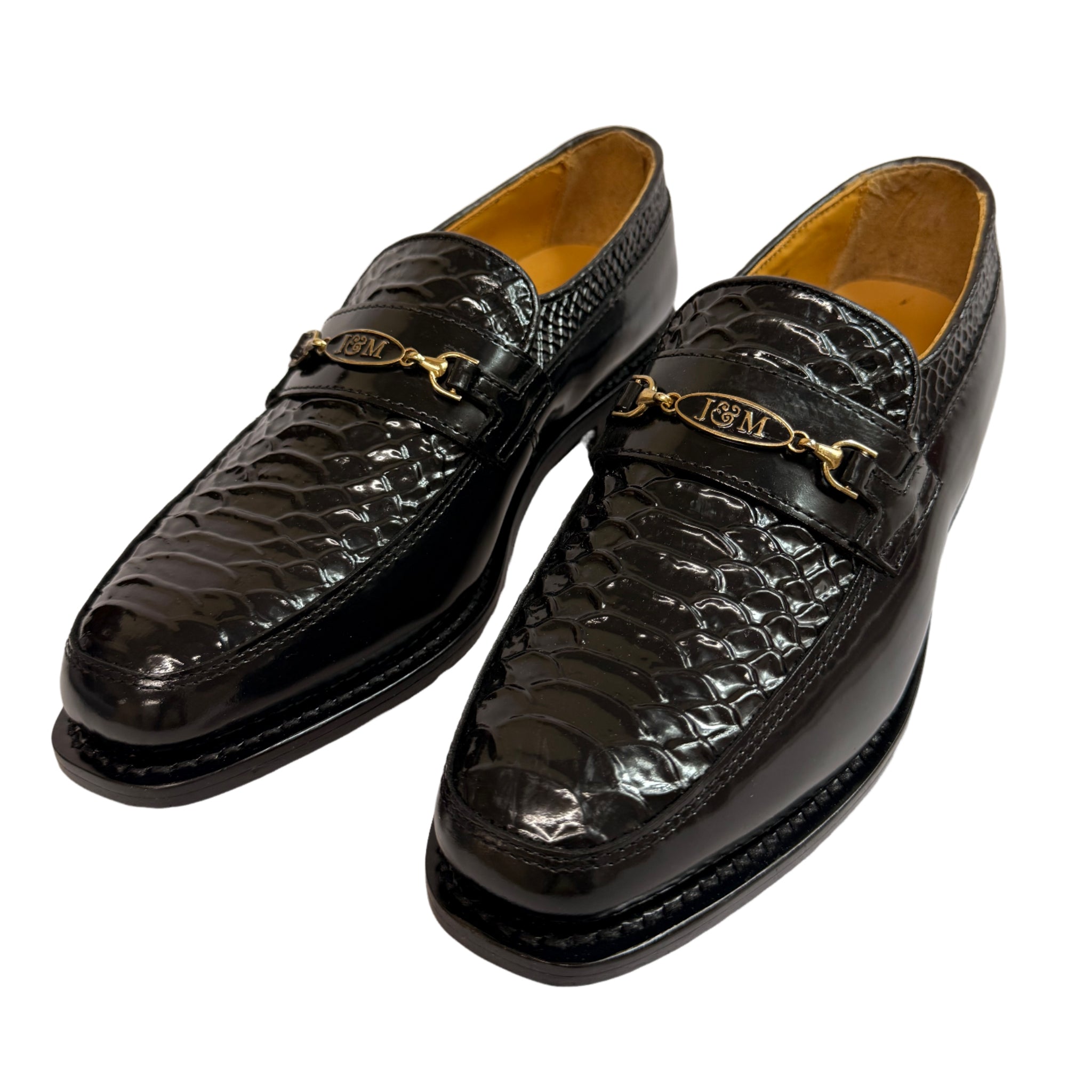Johnston & Murphy Leather Black Moccasin