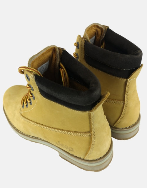Jeep Honey Tan Leather Rugged worker Boot