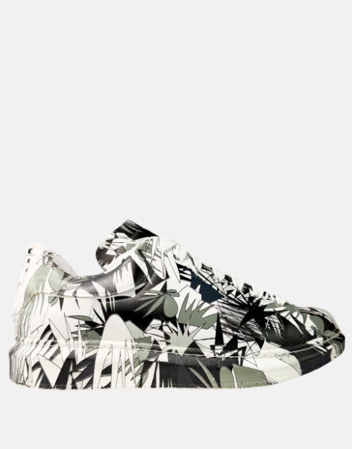 Calvano Black White Graffiti  Fashion Sneaker