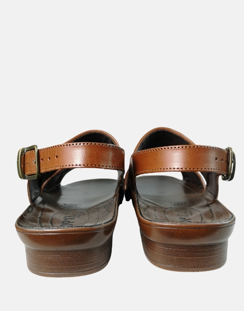 Opela Shaka Cognac Leather Sandals