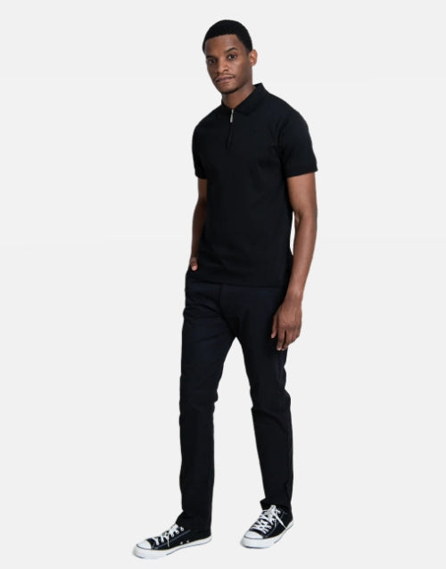Klevas Stretch Black Classic Chino