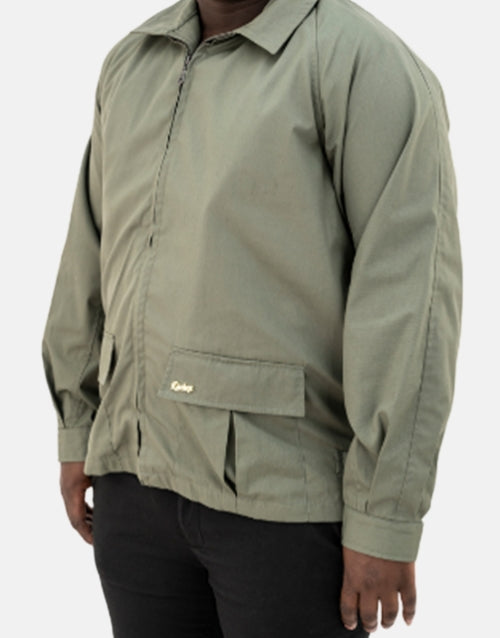 DURBURG VENTILE FUR Avocado Green JACKET