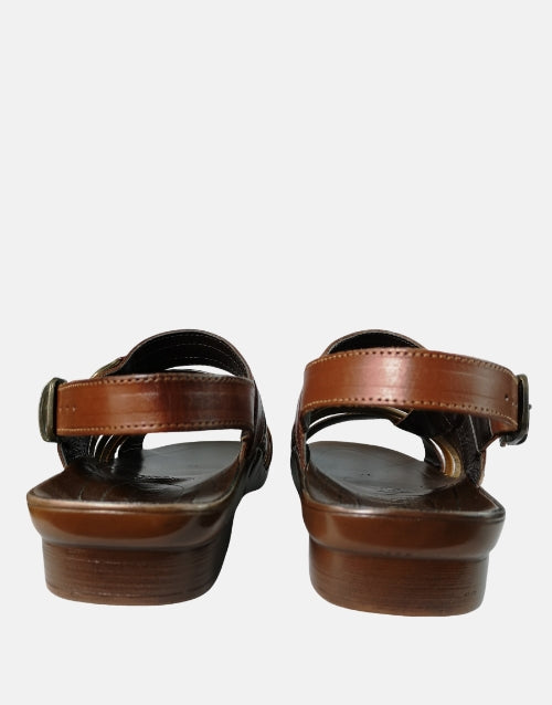 Opela Shaka Cognac Leather Sandals