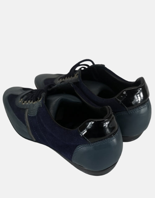 Gian Luca Italian Leather Suede Navy