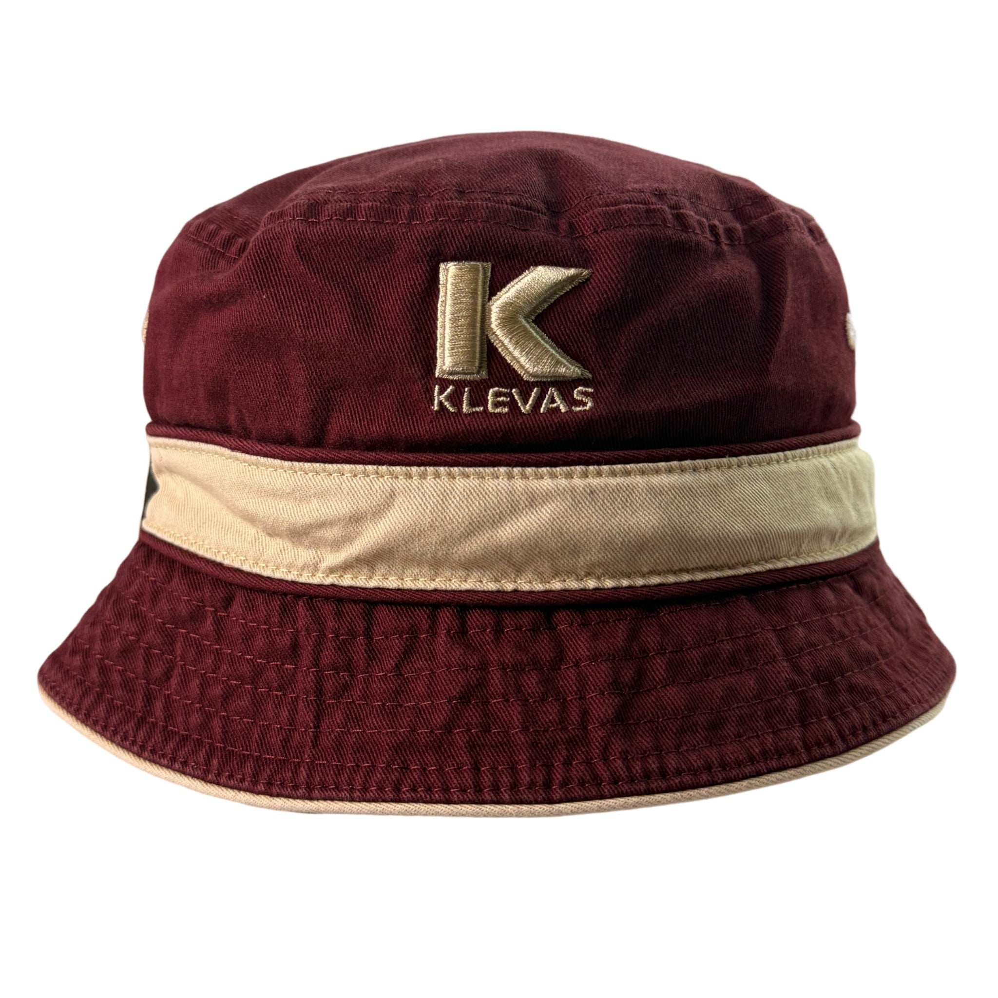 KLEVAS Ispoti Claudio Burgundy Bucket Hat