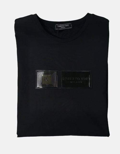 Roberto Vino Black Silver Milano T Shirt