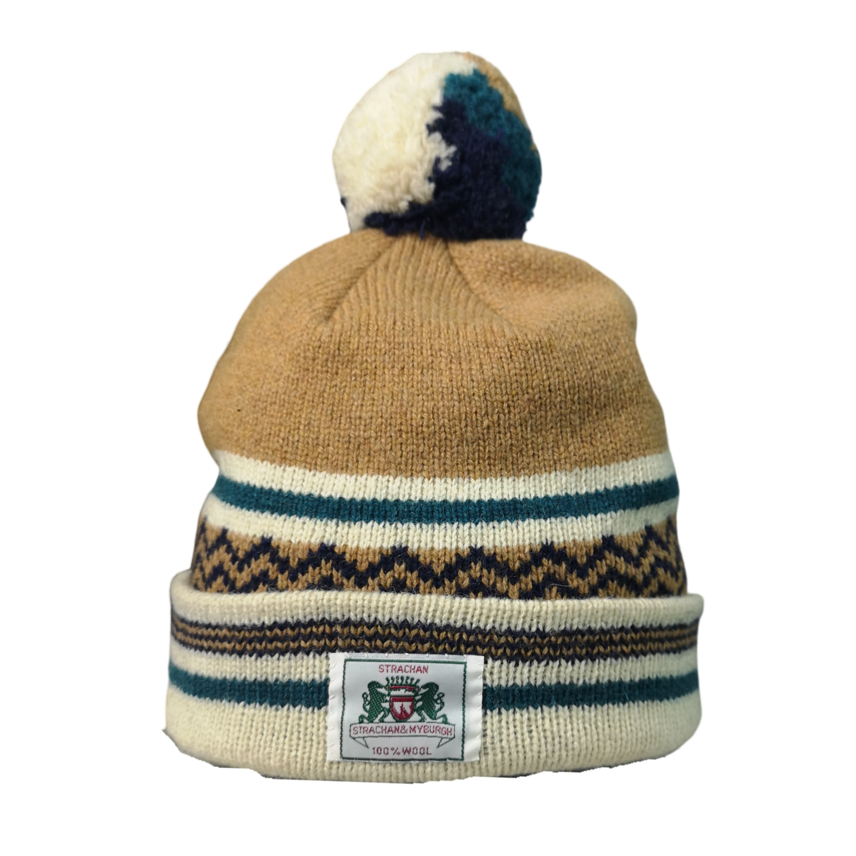 STRACHAN & MYBURGH 100% Wool Earthtone Beanie