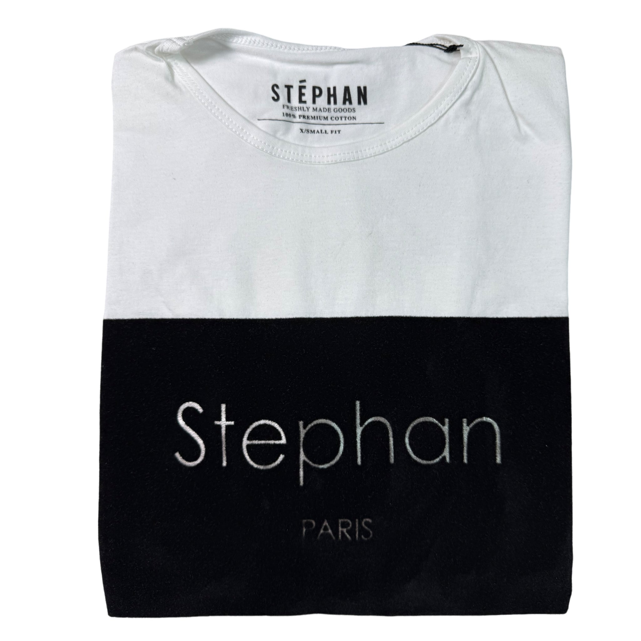 Stephan Modern White Print Tee