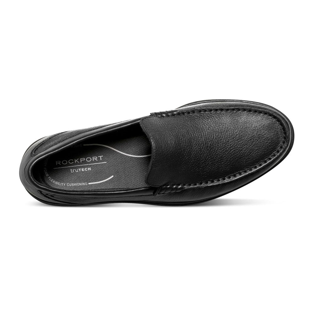 Rockport Leather Jensen Mocassin  Black Shoe