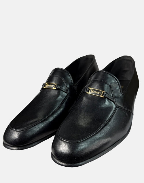 Barker Glace Kid Black Moccasin