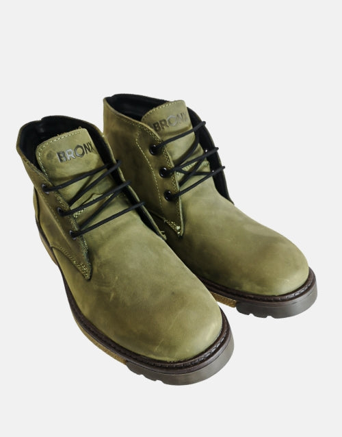Bronx Leather  Olive San Diego Boot