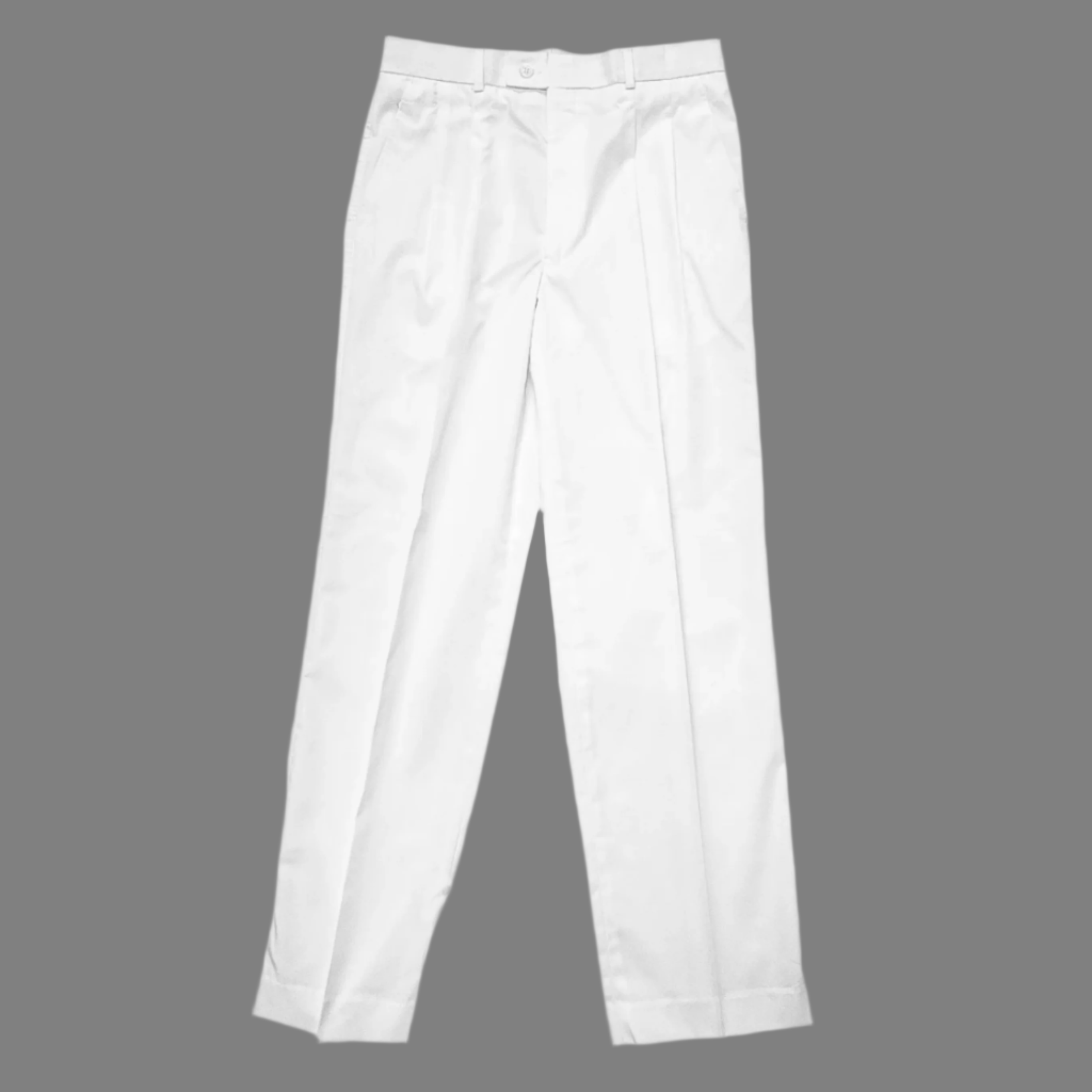 WHITE PLAIN SLACK TROUSER