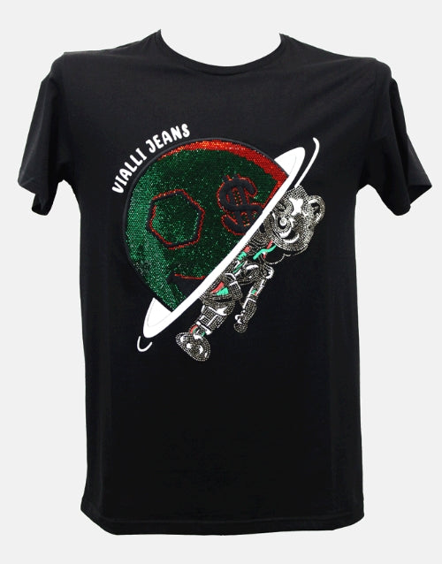 Vialli Apace Black T-Shirt