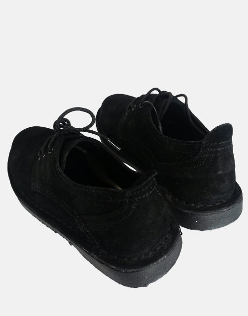 Desert Vellie Commando  Black Suede Shoe