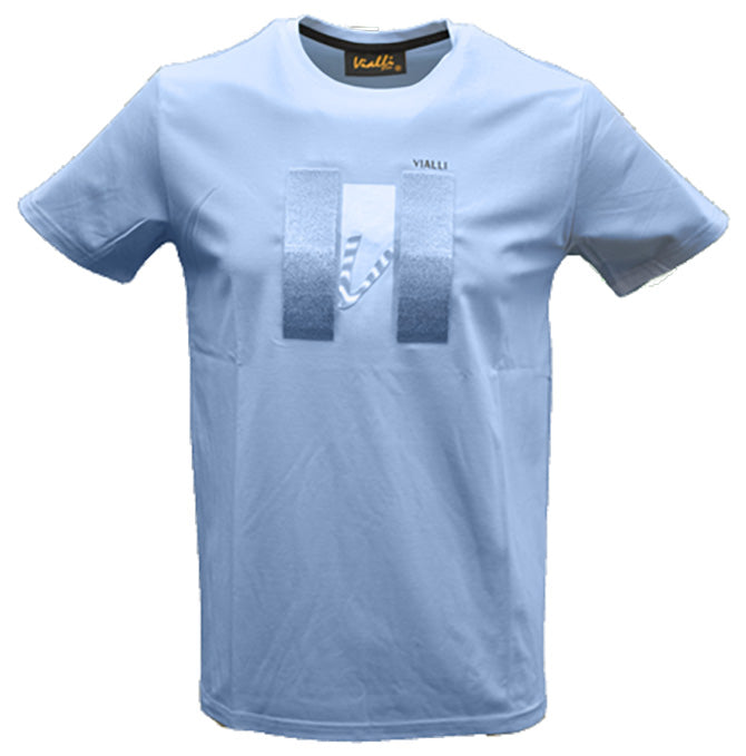 VIALLI Curve Blue T-Shirt