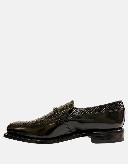 Johnston & Murphy Leather Black Moccasin