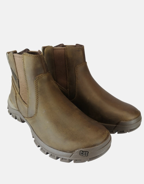 Caterpillar Threshold Tan Brown Chelsea Boots