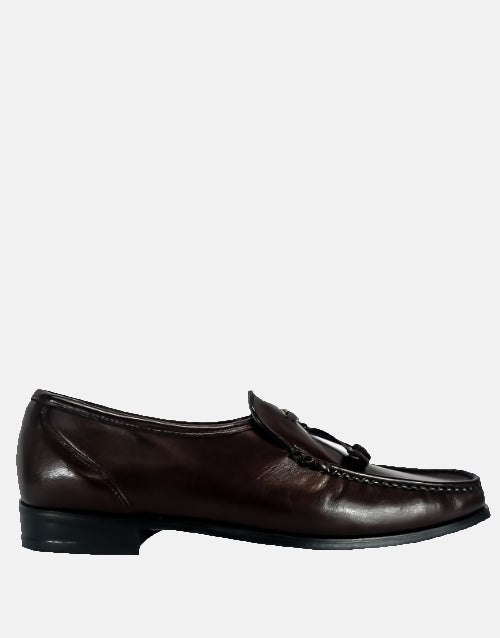 JOHN DRAKE Burgundy Tassle Slip On