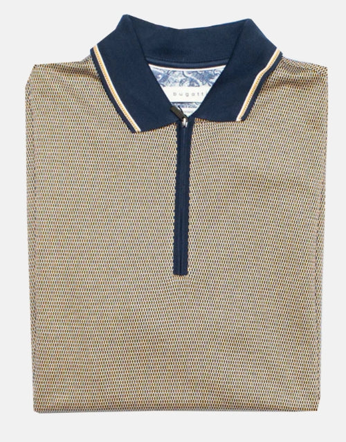 Bugatti Double Mercerised Must 1/4 Zip Golfer