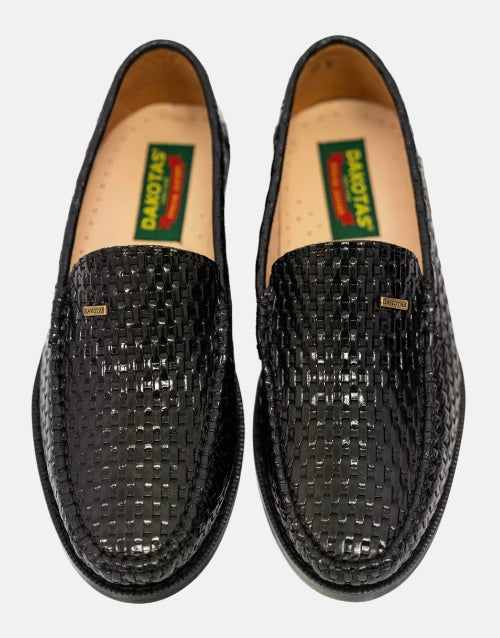 Dakotas Black Weave Moccasin