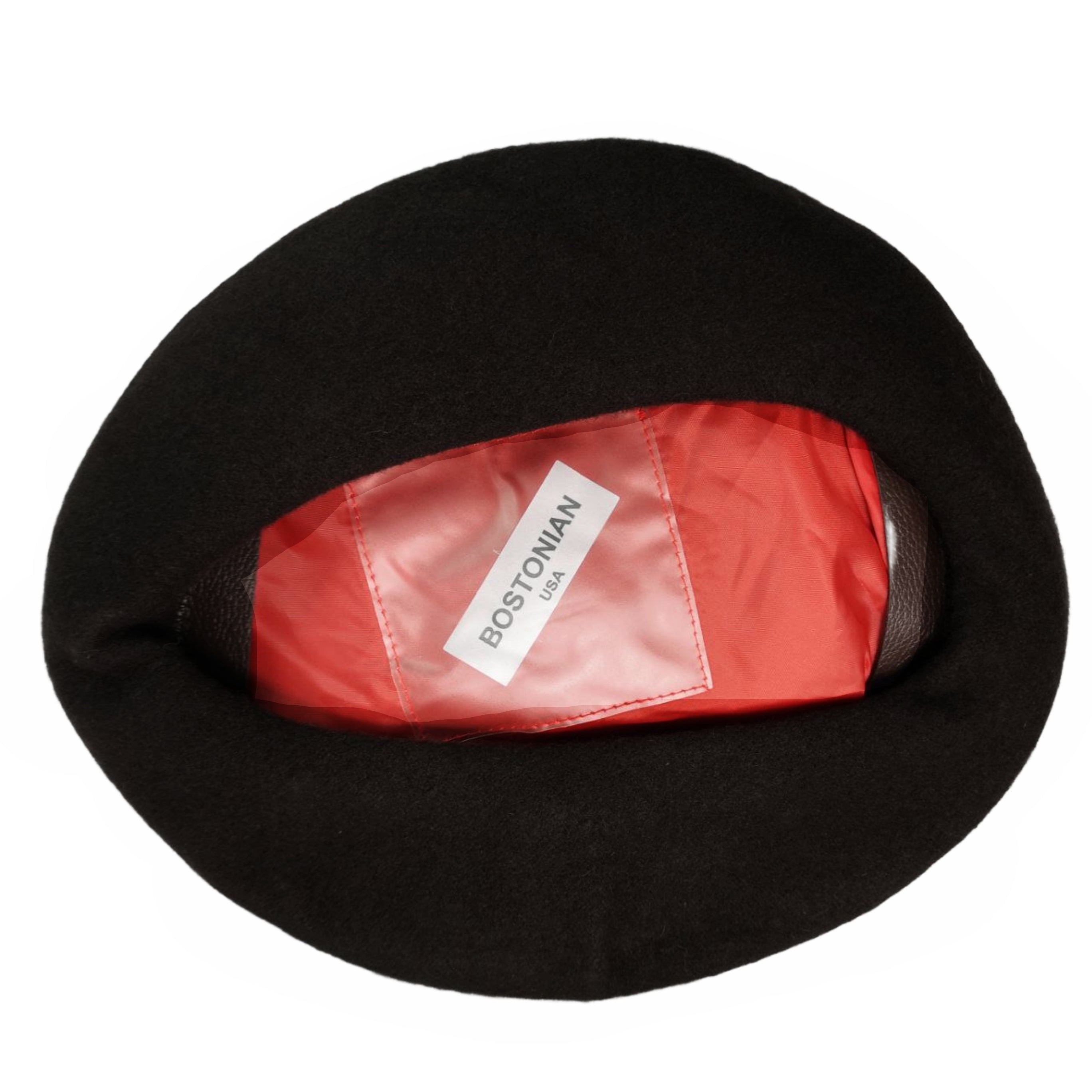 Bostonian Beret  Pom Pom Black