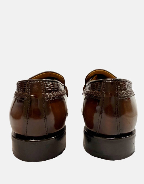 Saxone of Scotland Leather Walnut Moccasin