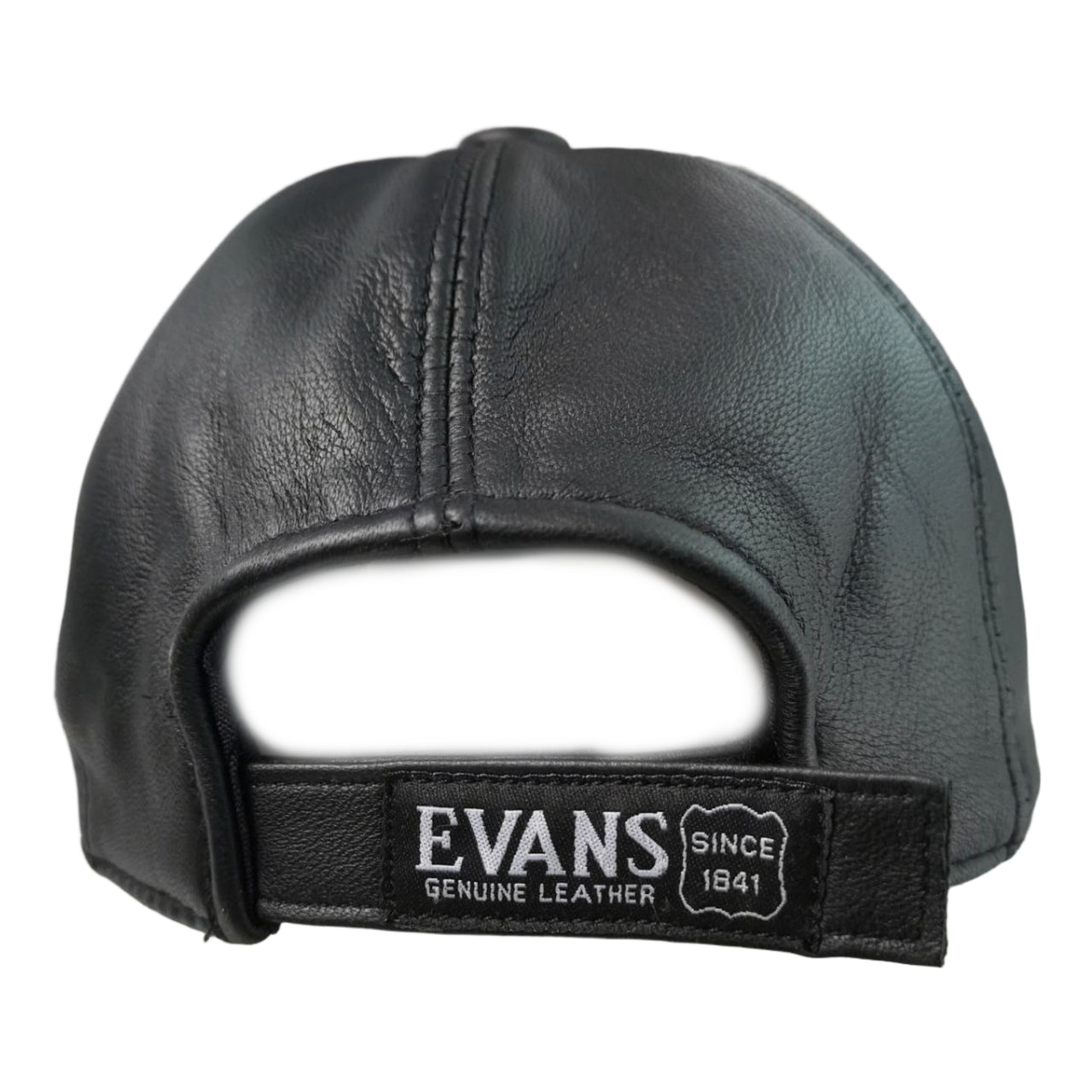 EVANS Black Leather Cap