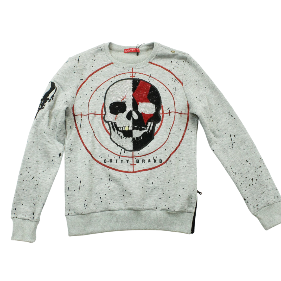 Cutty Local Skull Grey Sweater