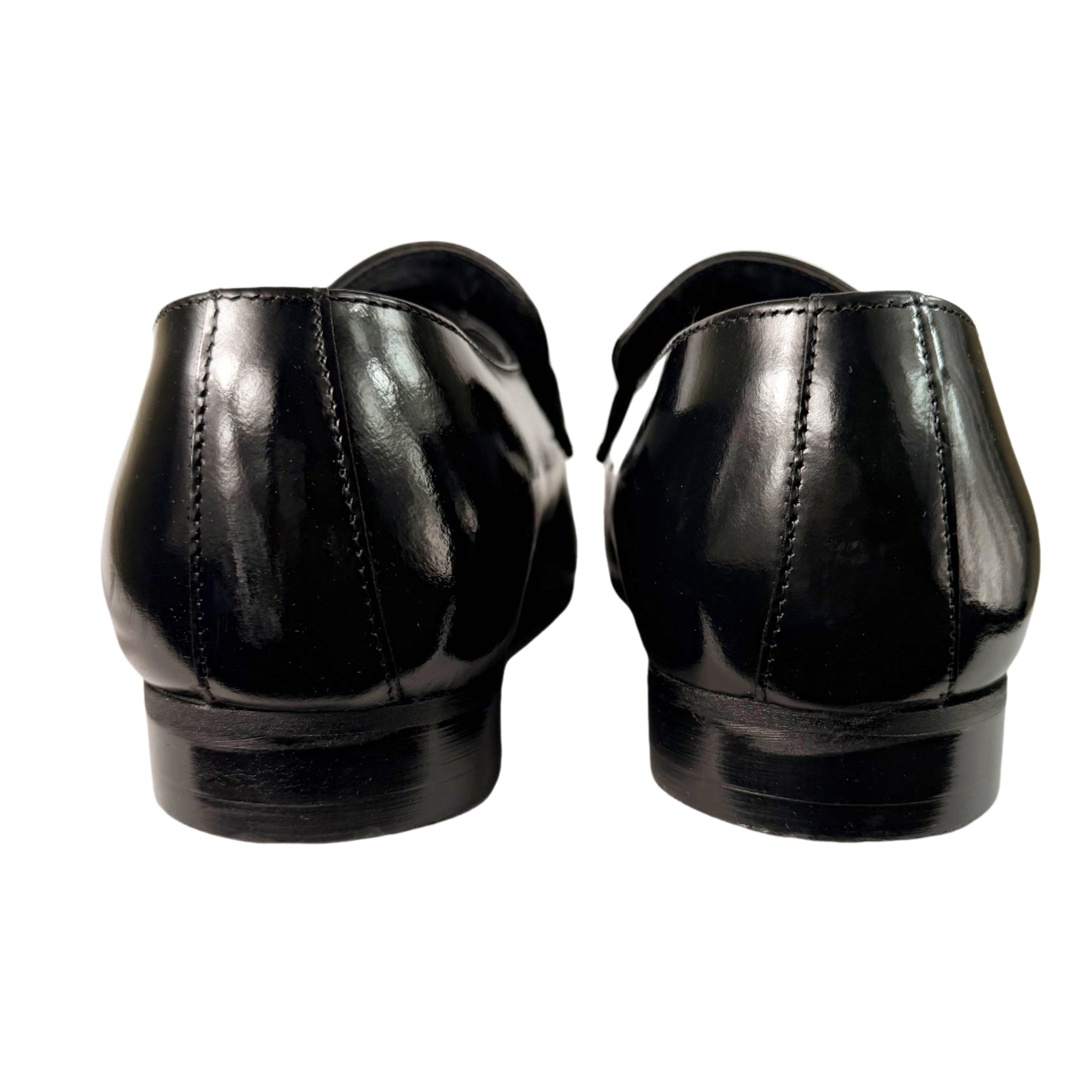 John Drake Leather Black Mocassin