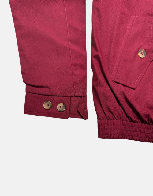 London Fog Burgundy Harrington Jacket