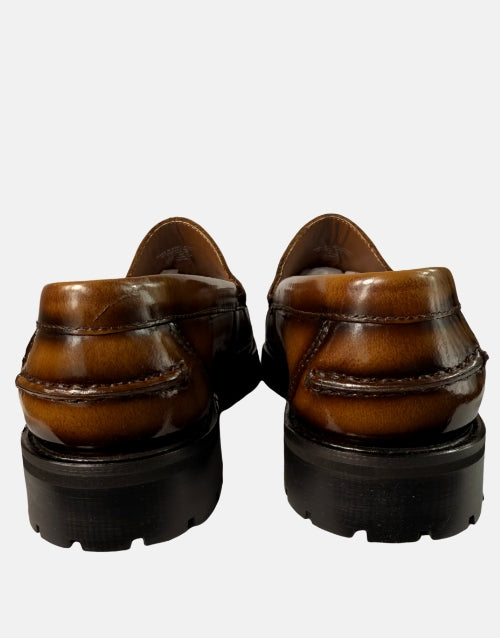 John Drake Leather Honey Tan Moccasin