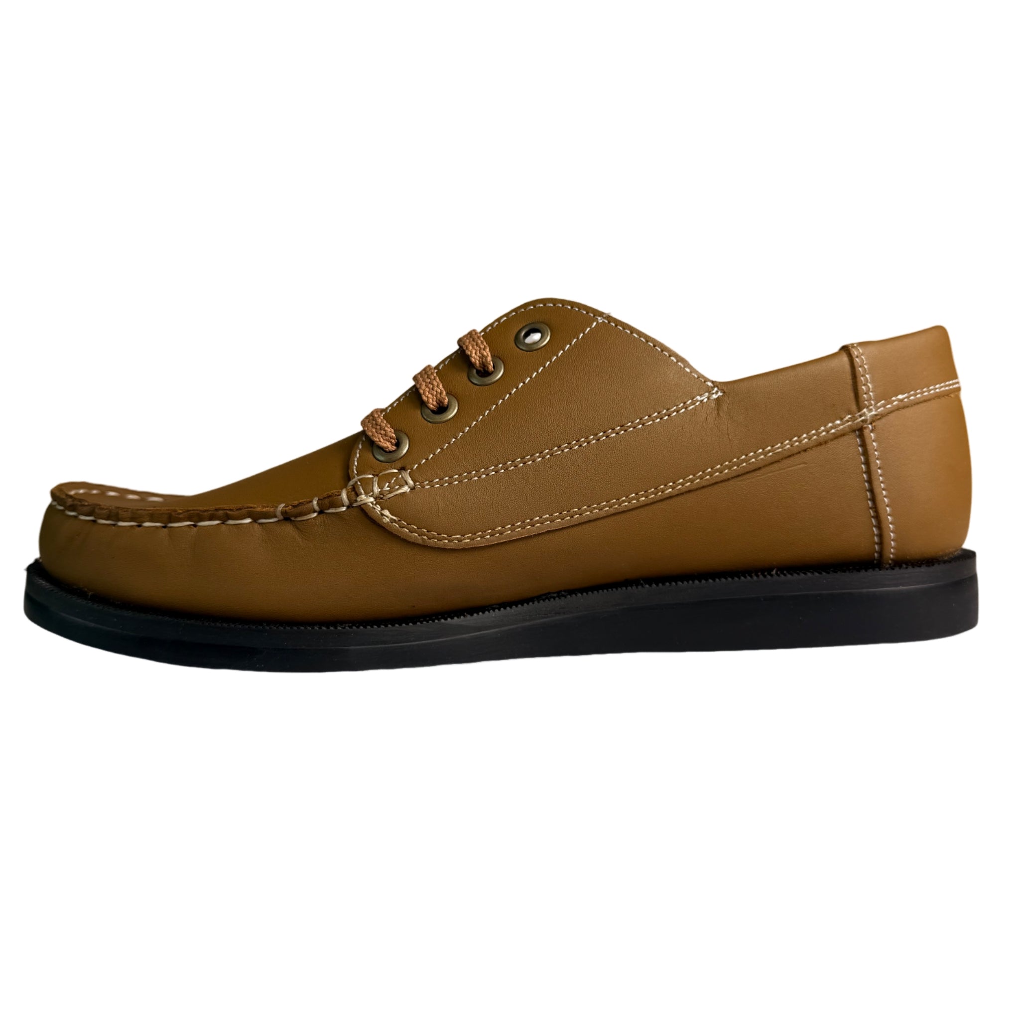 Dakota Carson Leather Dockside Boat Shoe Tan