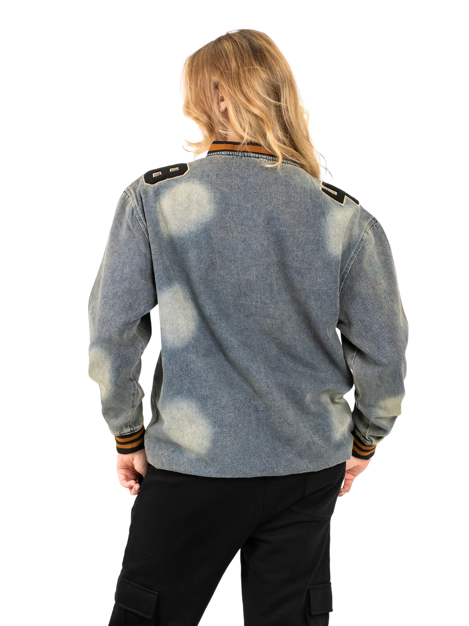 Diadora Dark Denim Piero V Neck Sweater