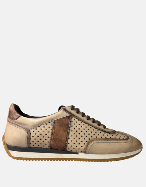 Calvano Grey Brown Sneaker