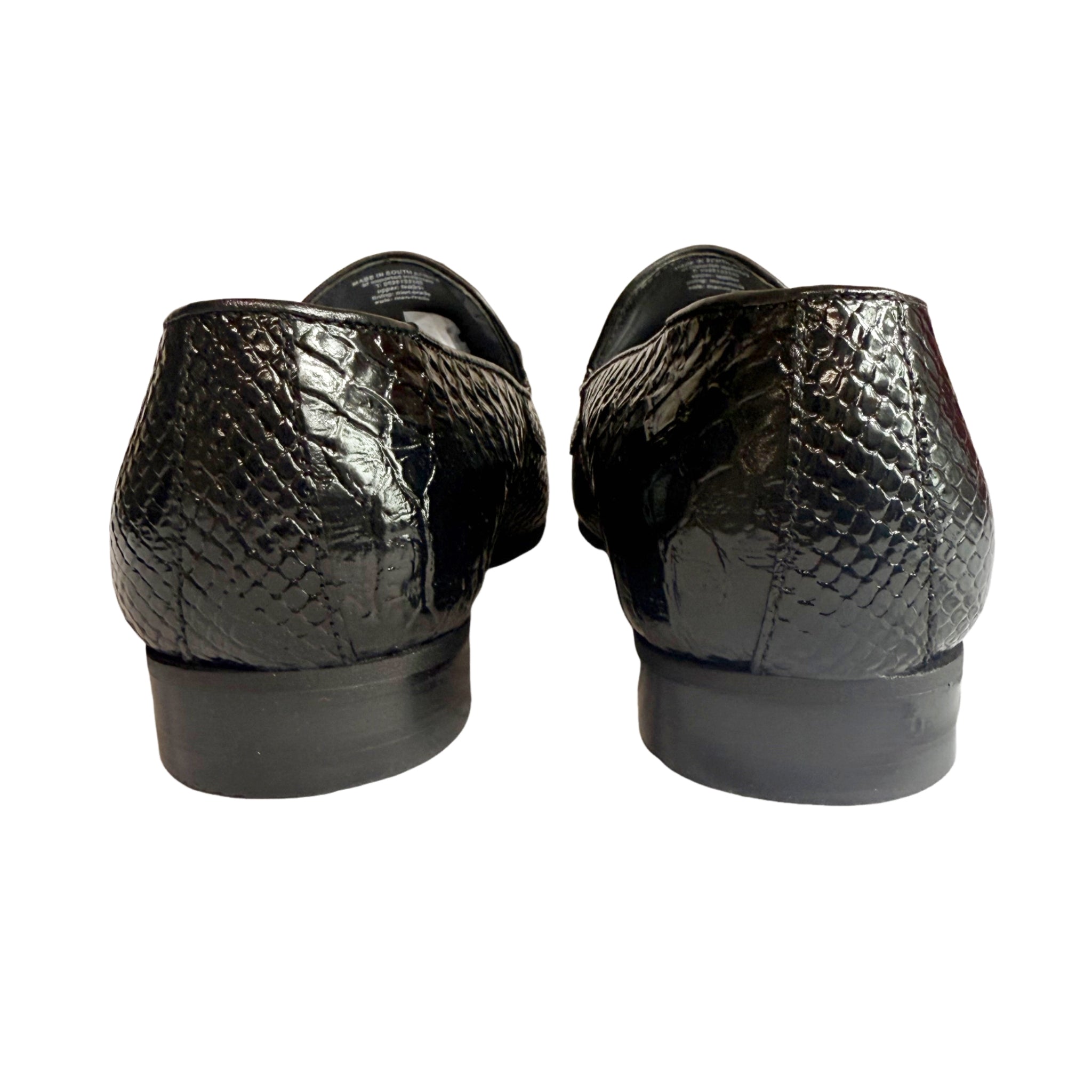 John Drake Black Leather  Moccasin