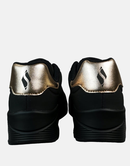 Skechers Uno Gold Black Ladies Sneaker