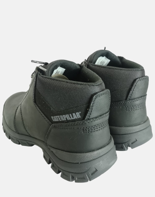 CATERPILLAR Leather Threshold Chukka Black Boot