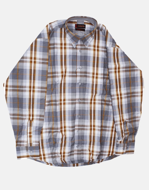 AERO Light Blue/Brown L/S Shirt