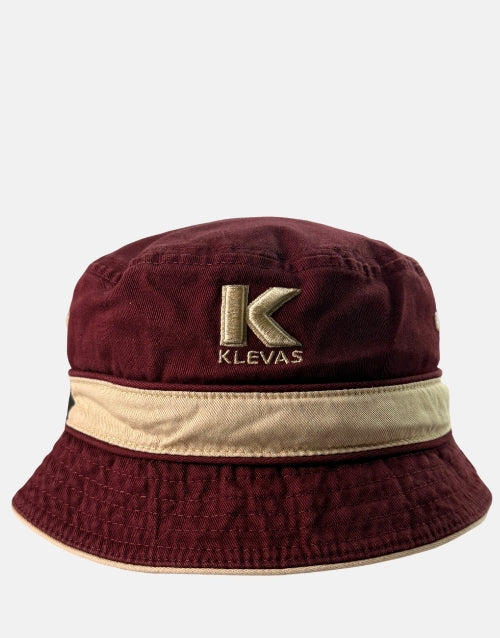 KLEVAS Ispoti Claudio Burgundy Bucket Hat