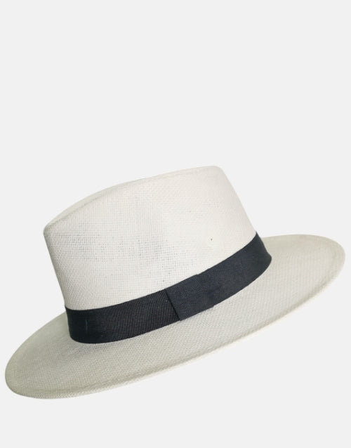 K STAR 7 White Straw Hat