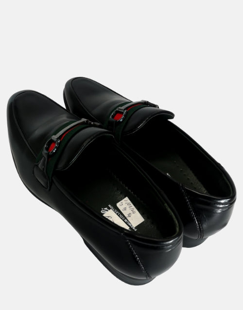 GINO PAOLI Italian Black Penny Slip On