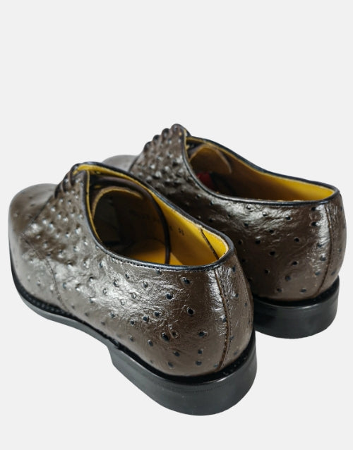 Johnston & Murphy Ostrich Leather Choc