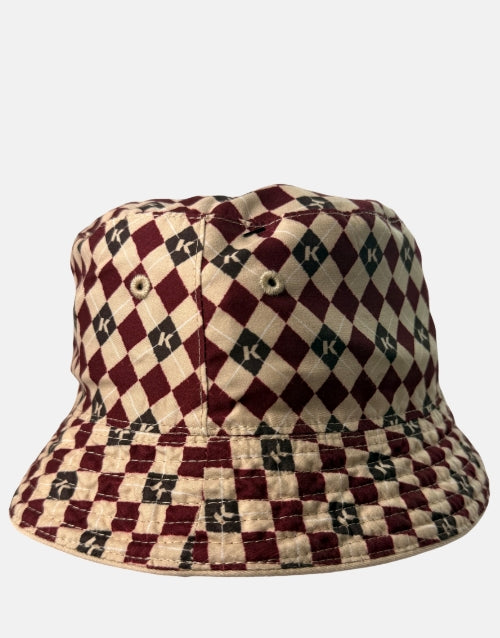 KLEVAS Ispoti Claudio Burgundy Bucket Hat