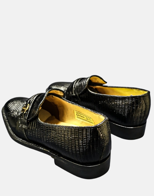 Crockett & Jones Leather  Ryder Black Mocassin