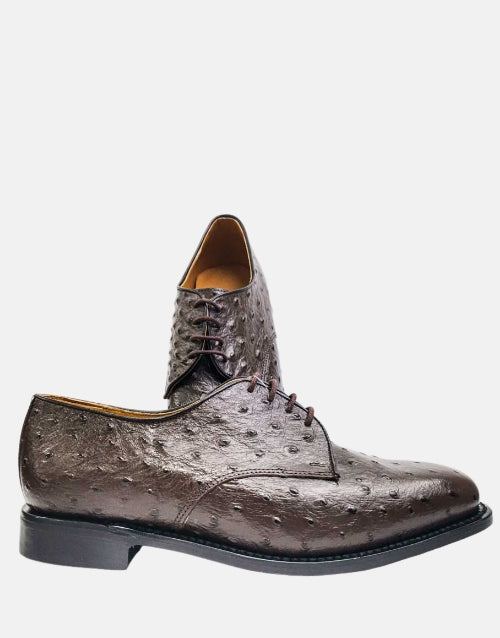 Johnston & Murphy Ostrich Leather Choc