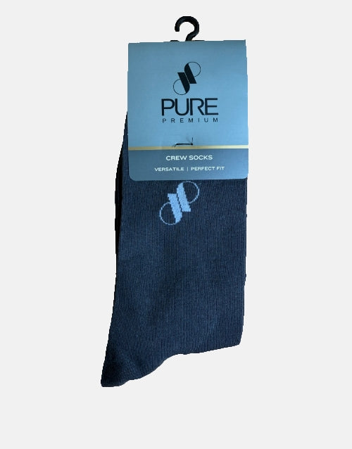Pure Premium Grey Basic Socks