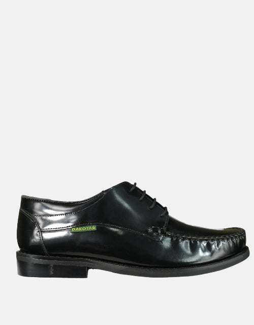 DAKOTA Leather Black Luka Hi Shine Shoe