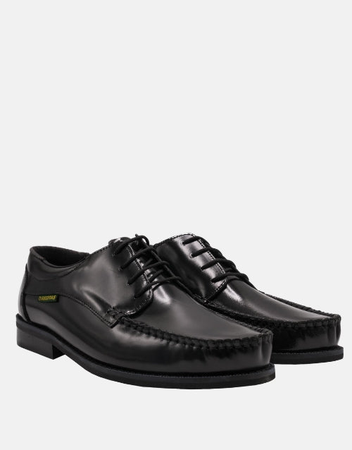 DAKOTA Leather Black Luka Hi Shine Shoe