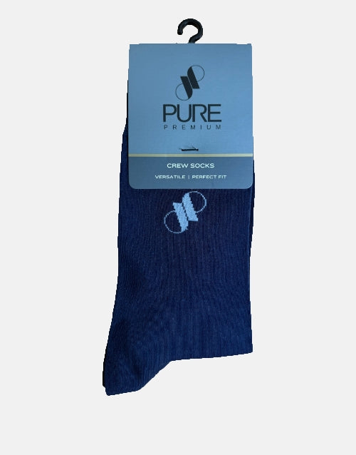 Pure Premium Blue Basic Socks