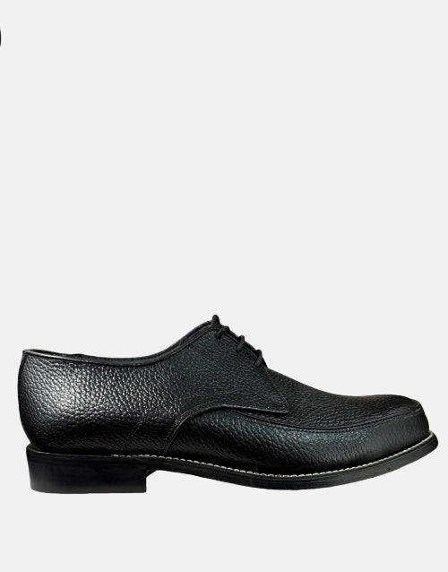 Barker Grain Leather Status Black Shoe